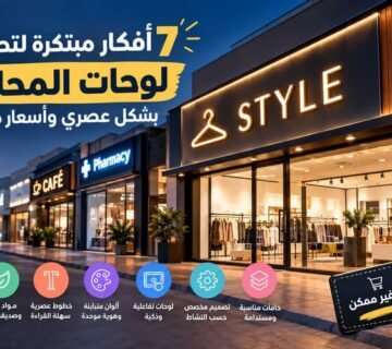 تصميم لوحات المحلات